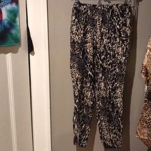 Cheetah print joggers